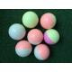 two colors crystal golf ball with two pieces