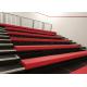 Fabric Upholstered Retractable Bleacher Seating With Optional Row Letter