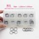 ERIKC B31 Injector Standard Sealing Washer Common Rail Spring Adjustable Shim Set 50 pieces for Bosch