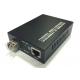100M Rate Black Box Media Converter , SFP Port Single Mode Fiber Converter
