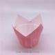 Single Wall Pink Tulip Cupcake Liners , Tulip Muffin Cases Papers Flexo Printing