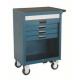 Blue Coating 4 Drawer Roller Cabinet with Adjustable Full Height Door (THD-27041SD)
