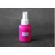 Pink 50ml Plastic Spray Bottle , Empty Plastic Containers Stick Label
