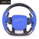 Blue Universial Fitment Land Rover Steering Wheel Carbon Fiber Standardized Size