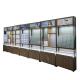 Convenience Store Display Function Single Sided Shelves Cabinet with Glass Shelves