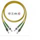 2 Core ST Fiber Optic Cable , PVC LSZH Cable For Data Transmission