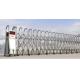 School Stainless Steel Retractable Automatic Collapsible Gate With Remote Control