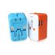 Promotional gifts All in ONE World Travel Plug Power Adapter Dual USB Universal Converter Plug