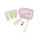 Girls Airline Amenities Kits Waterproof PVC Bag With Dental Kit And Shower Products