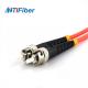 ST To ST Fiber Optic Patch Cord Multimode Duplex 1m 3.28ft 50/125um OM2 Multi Colors