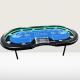 Oval Shape Folding Poker Table With Table Top Custom Game Layout