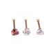 Hot sale body jewelry wholesale stainless steel cz nose piercing
