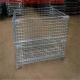 Storage Wire Mesh Cage/metal turnover storage box/wire container storage cage ,Metal cage storage container,wire mesh