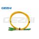 Yellow Outjacket E2000 Patch Cable Series APC Metal Cap Connector
