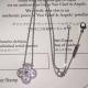 Real 18 Karat White Gold Necklace Van Cleef & Arpels Sweet Alhambra Pendant Necklace