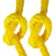 Double Braided Combined Polyester UHMWPE Rope Line For Ship Towing And Mooring