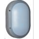Emergency Oval LED Bulkhead Light 20W Corrosion Proof Grey Housing IP65