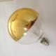 ETL UL cUL approved dimmable led globes lighting filament led G25/G80 half chrome gold mirror glass