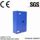 Double Door Corrosive Safety Steel Storage Cabinet Blue For Weak Corrosive Chemicals