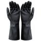 Acid Resistance Neoprene Chemical Gloves 410mm Black Neoprene Rubber Gloves