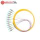 12 Core Yellow Fiber Optic Patch Cord MT-S1000 Simplex With FC Male Connector
