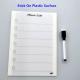 White Sticky Dry Erase Board A4 A5 168*230mm 1000 Times Stickable