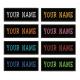 Custom Embroidered Name Tag Sew On Patch Motorcycle Biker Patches 3x1''