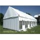 A Shaped Large Outdoor Tent For Inner Events , White Color Sun Shade Tent