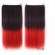 High Temperature Fiber Red Synthetic Hair Extension Natural Curly