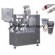 75BPM 350ml Plastic Tube Filling And Sealing Machine For Cosmetic Tube 0.5MPa