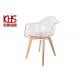 French Plastic Stackable Dining Chairs High Density Polyethylene Outdoor Chairs