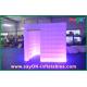 Inflatable Photo Studio White Lighting Cube Inflatable Photo Booth Tent Left Door For Party