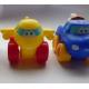EN71 Vinyl Pullback Racer toy, 6p free cartoon car pull-back vehicle toy