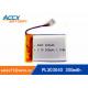 Rechargeable 303040 Lithium polymer battery 3.7V 300mah for bluetooth speaker