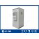 AC220V, 50Hz 1500W Air Conditioner DV48V Fans Double Door 40U Galvanized Steel Outdoor Telecom Equipment Cabinet