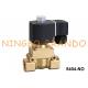 High Pressure Normally Open Brass Solenoid Valve 1/4'' 3/8'' 1/2'' 40 bar 24V 220V