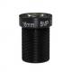 1/2.5 8.38mm EFL F2.0 5Megapixel 20Degree CCTV Board Lens