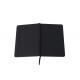 Black Pu Cover Custom Printed Notebooks Diary Journal A5 Size Black Ribbon