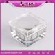 SRS manufacturer wholesale 30g 50g 100g luxury acrylic cosmetic square clear plastic jar