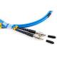FTTH Blue Armored Fiber Patch Cable PVC SMA Simplex Duplex SM 30mm Industrial