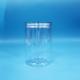 35.5oz Food Grade Food Candy Nuts Clear Cylinder Round PET Plastic Jar Clear Screw Lid