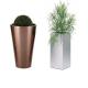 Quality stand planters cylindrical round metal flower pots