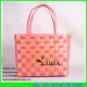 LUDA mixed color beach totes women plastic beach straw bags