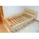 Customized Kids Pine Light Wood Bed Frame , Boys Single Size Low Wooden Bed