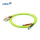OM5 Multimode Duplex Fiber Optic Cable SC/UPC  to ST/UPC Connector Patch Cord