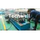 Hat Channel Cold Roll Forming Machine With Hydraulic Cutting Type & PLC Frequency Control