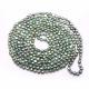 Green 7-8mm Freshwater Cultured Potato Shape Pearls Necklace 100 inches (FN08284GREEN)