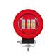 4.3 inch Round LED work light  30W with Red, Black cover color with Flood /Spot beam for Off road vehicle