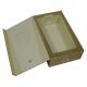 Matte Gold Paper Luxury Wine Gift Box Flap Design Magnetic Closure