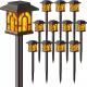 Waterproof Solar Lanterns Rechargeable and Versatile for Outdoor Auto On/Off